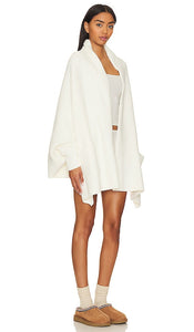 Barefoot Dreams CozyChic Blanket Wrap in Cream