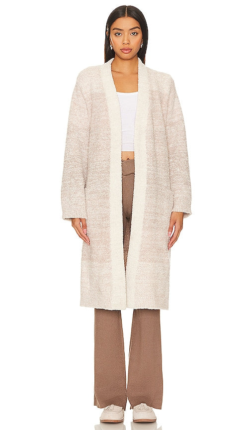 Barefoot Dreams Cozychic Longhorn Skull Robe in Cream - Barefoot Dreams - Cozychic - Robe longue en forme de tête de mort - Crème - Barefoot Dreams Cozychic 奶油色长角牛骷髅长袍 - Barefoot Dreams Cozychic Longhorn Skull Robe in Creme - Barefoot Dreams 코지시크 롱혼 스컬 로브 - Barefoot Dreams Accogliente veste con teschio a corno lungo in crema