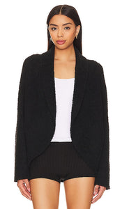 Barefoot Dreams Cozytwist Cocoon Cardigan in Black - Barefoot Dreams - Cardigan cocon Cozytwist en noir - Barefoot Dreams Cozytwist Cocoon 黑色开衫 - Barefoot Dreams Cozytwist Cocoon Cardigan in Schwarz - Barefoot Dreams Cozytwist 코쿤 가디건블랙 색상 - Cardigan Cocoon Cozytwist di Barefoot Dreams in nero