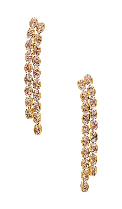 BaubleBar Ava Earrings in Metallic Gold