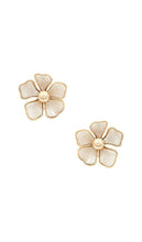 BaubleBar Baby Bloomer Earrings in White