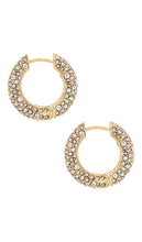 BaubleBar Carina Huggie Hoops in Metallic Gold
