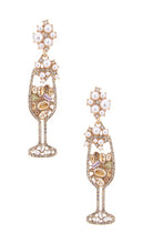 BaubleBar Champagne Earrings in Blush
