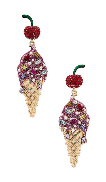 BaubleBar Cherry on Top Earrings in Pink