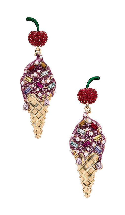 BaubleBar Cherry on Top Earrings in Pink