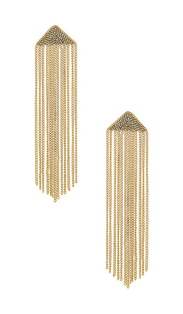 BaubleBar Fiona Earrings in Metallic Gold