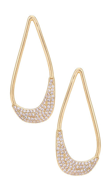 BaubleBar Ginger Earrings in Metallic Gold