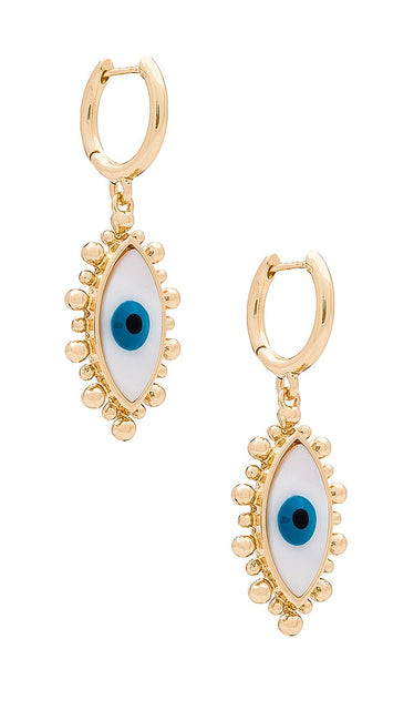 BaubleBar Look Out Earrings in Metallic Gold