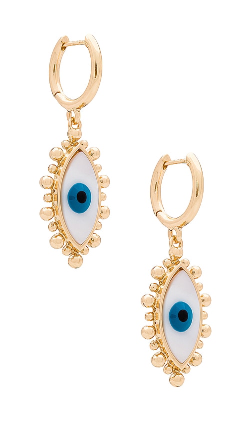 BaubleBar Look Out Earrings in Metallic Gold