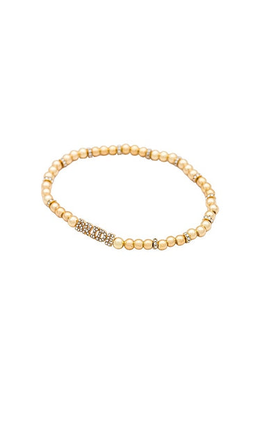 BaubleBar Pave Bride Pisa Bracelet in Metallic Gold