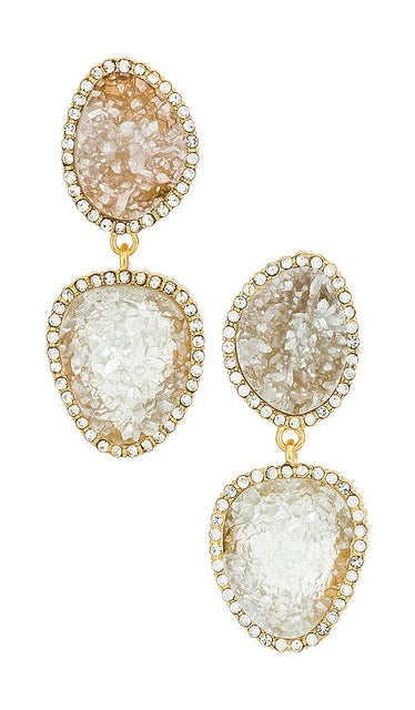 BaubleBar Savannah Earring in Metallic Gold