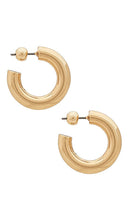BaubleBar Small Delia Earrings in Metallic Gold