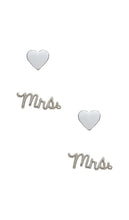 BaubleBar x REVOLVE Mrs Earring Set in Metallic Silver