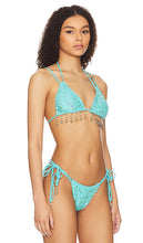 Beach Bunny Winslow Bikini Top in Blue