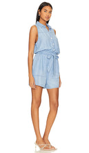 Bella Dahl Sleeveless Utility Romper in Blue