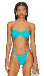 Belle The Label Oracle II Bikini Top in Teal - Haut de bikini Belle The Label Oracle II en bleu sarcelle - Belle The Label Oracle II 青色比基尼上衣 - Belle The Label Oracle II Bikinioberteil in Blaugrün - Belle The Label Oracle II 비키니 탑 - Top bikini Belle The Label Oracle II in verde acqua