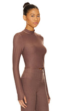 Beyond Yoga Featherweight Moving On Cropped Top in Brown