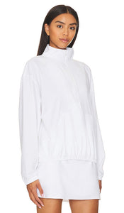 Beyond Yoga In Stride Half Zip Pullover in White