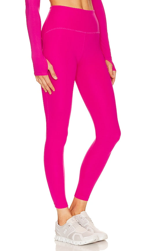 Beyond Yoga Powerbeyond High Waisted Midi Legging in Fuchsia