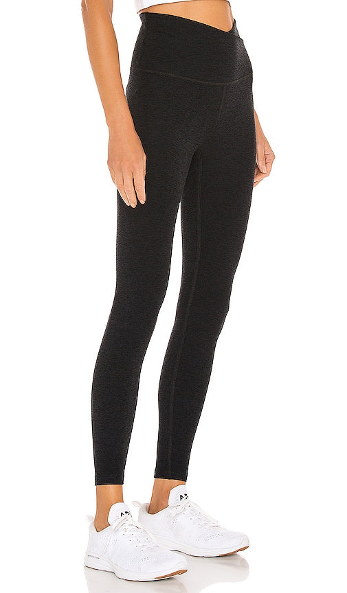 Beyond Yoga Spacedye At Your Leisure High Waisted Midi Legging in Black