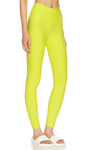 Beyond Yoga Spacedye At Your Leisure High Waisted Midi Legging in Lemon