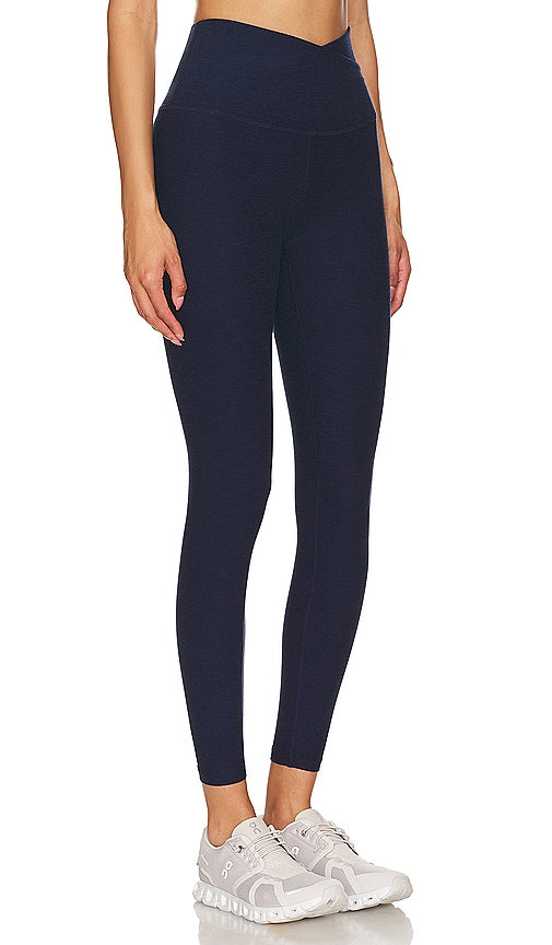 Beyond Yoga Spacedye At Your Leisure Midi Legging in Navy