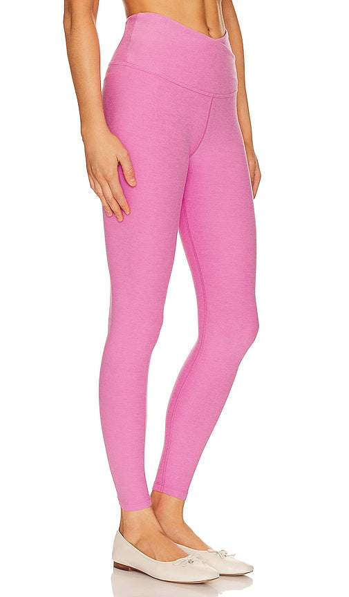 Beyond Yoga Spacedye At Your Leisure Midi Legging in Pink