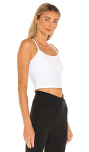 Beyond Yoga Spacedye Slim Racerback Cropped Tank in White