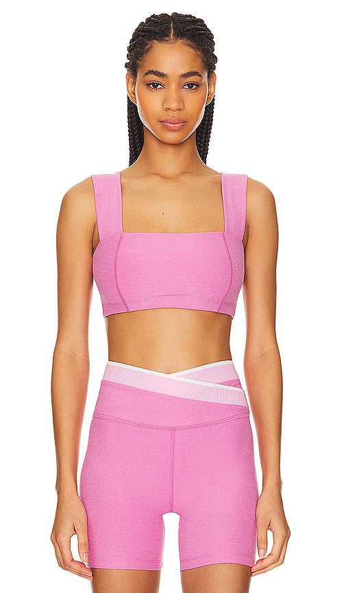Beyond Yoga Spacedye Squared Sports Bra in Pink - Beyond Yoga - Soutien-gorge de sport carré teint par espacement - Rose - Beyond Yoga 粉色段染方形运动文胸 - Beyond Yoga Spacedye Squared Sport-BH in Rosa - Beyond Yoga Spacedye 스퀘어드 스포츠 브라핑크 색상 - Reggiseno sportivo quadrato Beyond Yoga Spacedye in rosa