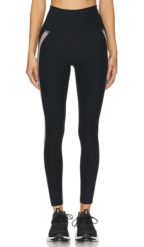 Beyond Yoga Spacedye Top Line Midi Legging in Black