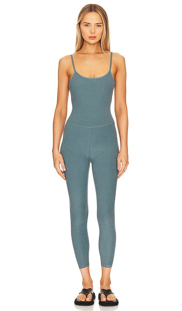 Beyond Yoga Spacedye Uplevel Midi Jumpsuit in Green - Beyond Yoga - Combinaison mi-longue Spacedye Uplevel - Vert - Beyond Yoga 绿色段染 Uplevel 中长连身裤 - Beyond Yoga Spacedye Uplevel Midi-Jumpsuit in Grün - Beyond Yoga Spacedye 업레벨 미디 점프수트 - Tuta midi Beyond Yoga Spacedye Uplevel in verde