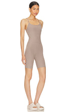 Beyond Yoga Spacedye Uplift Biker Romper in Nude