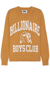 Billionaire Boys Club Campus Sweater in Orange - Billionaire Boys Club Campus - Pull orange - Billionaire Boys Club Campus 橙色毛衣 - Billionaire Boys Club Campus-Pullover in Orange - Billionaire Boys Club 캠퍼스 스웨터 - Maglione del campus del Billionaire Boys Club in arancione