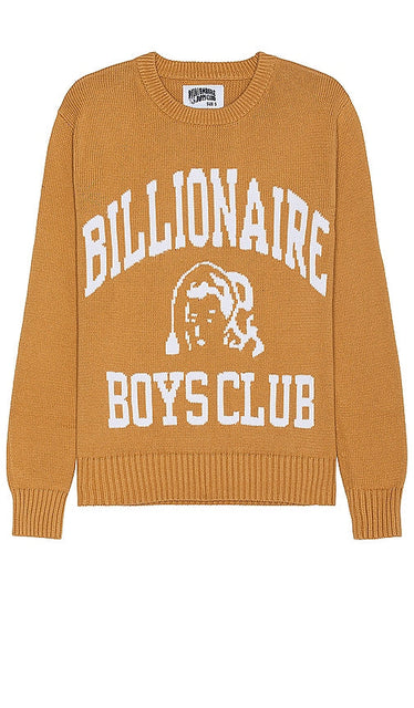 Billionaire Boys Club Campus Sweater in Orange - Billionaire Boys Club Campus - Pull orange - Billionaire Boys Club Campus 橙色毛衣 - Billionaire Boys Club Campus-Pullover in Orange - Billionaire Boys Club 캠퍼스 스웨터 - Maglione del campus del Billionaire Boys Club in arancione