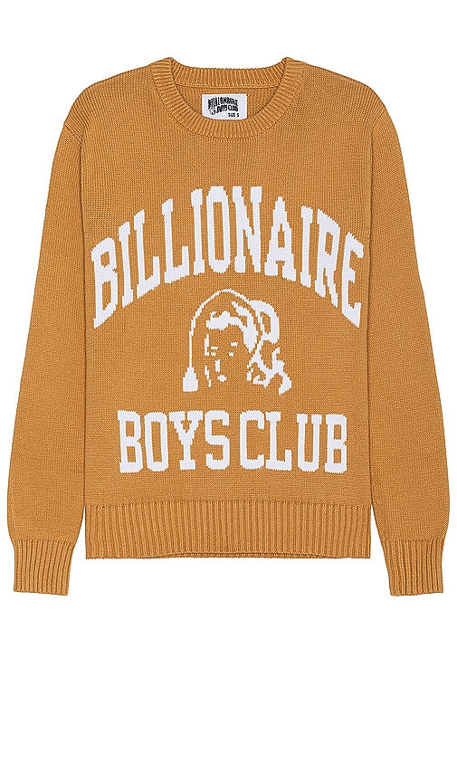 Billionaire Boys Club Campus Sweater in Orange - Billionaire Boys Club Campus - Pull orange - Billionaire Boys Club Campus 橙色毛衣 - Billionaire Boys Club Campus-Pullover in Orange - Billionaire Boys Club 캠퍼스 스웨터 - Maglione del campus del Billionaire Boys Club in arancione