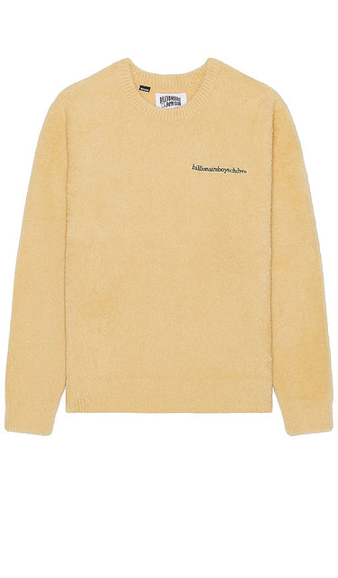 Billionaire Boys Club Fuzz Knit Sweater in Tan - Billionaire Boys Club - Pull en tricot pelucheux - Fauve - Billionaire Boys Club 黄褐色绒毛针织毛衣 - Billionaire Boys Club Fuzz-Strickpullover in Hellbraun - Billionaire Boys Club 퍼즈 니트 스웨터 - Maglione lavorato a maglia fuzz del Billionaire Boys Club in marrone chiaro
