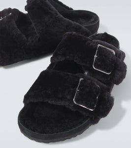 Birkenstock 1774 Arizona 1774 shearling-lined suede sandals