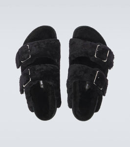 Birkenstock 1774 Arizona 1774 shearling-lined suede sandals