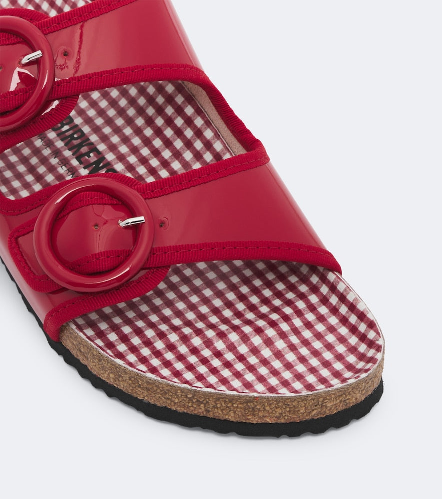Birkenstock 1774 x Repetto Arizona patent leather sandals in Red - Flat Sandals