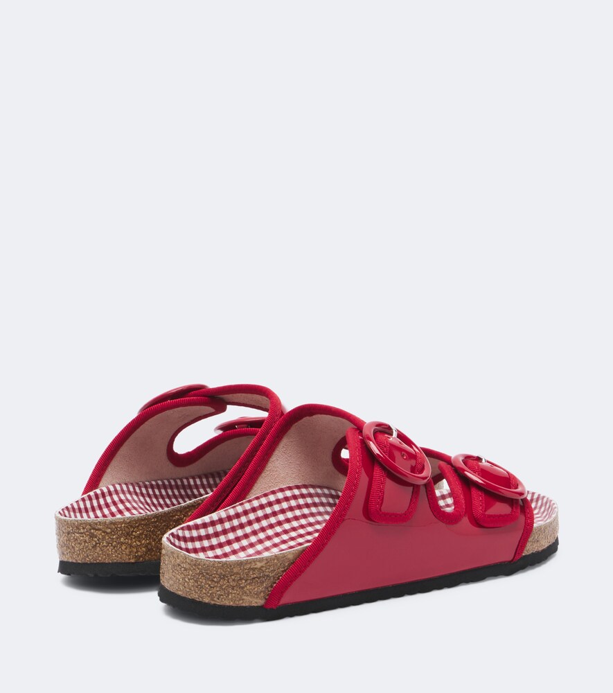 Birkenstock 1774 x Repetto Arizona patent leather sandals in Red - Flat Sandals
