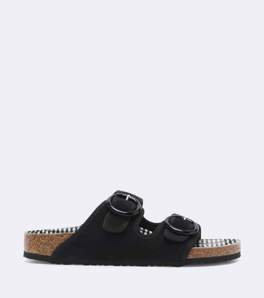 Birkenstock 1774 x Repetto Arizona suede sandals (Black) - Flat Sandals