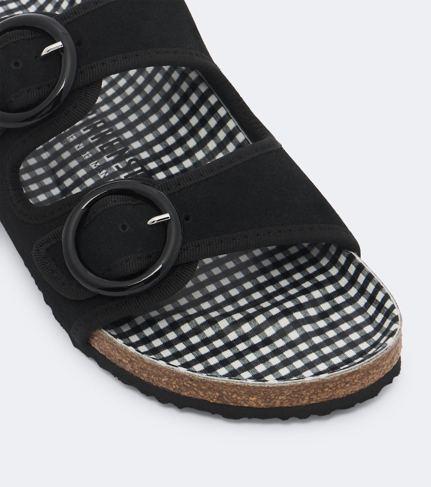 Birkenstock 1774 x Repetto Arizona suede sandals (Black) - Flat Sandals