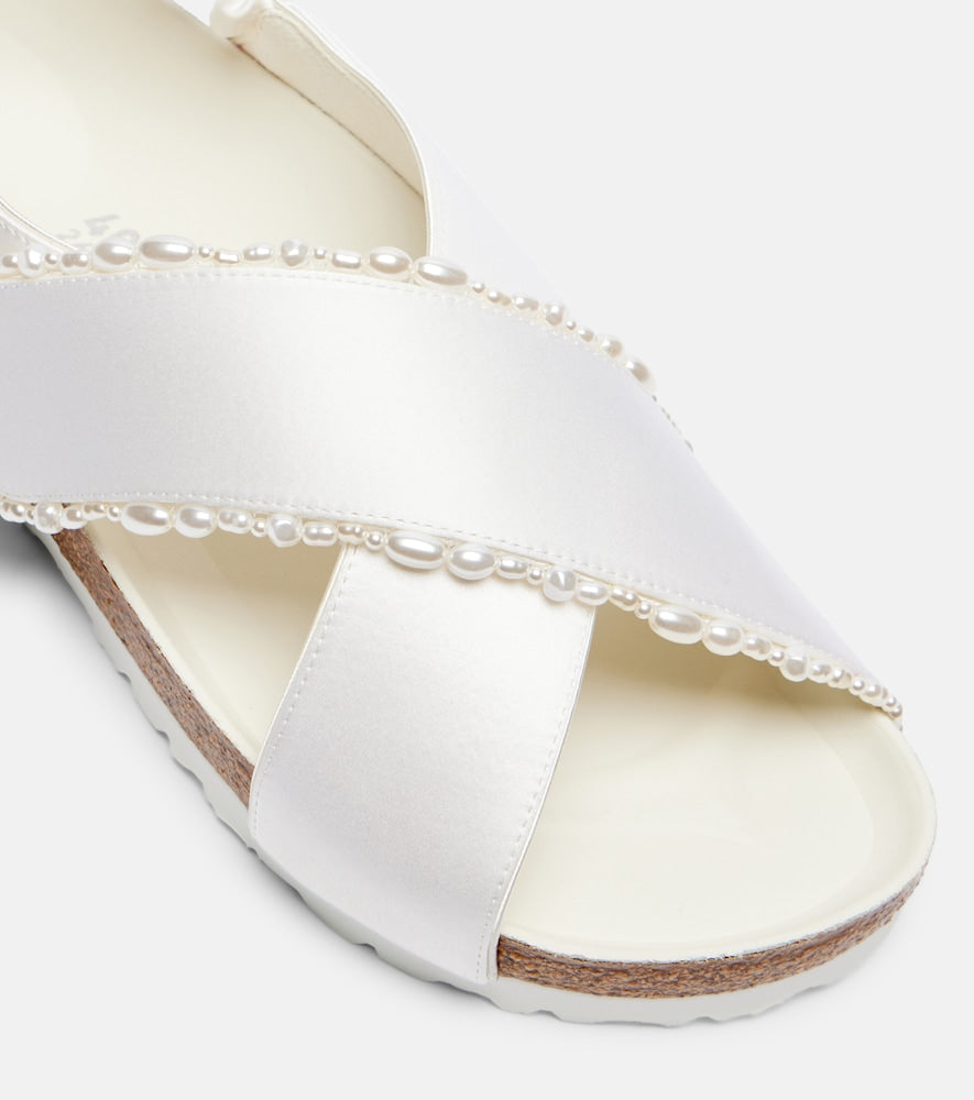 Birkenstock 1774 x Danielle Frankel Tulum embellished satin sandals