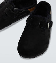 Birkenstock Boston suede clogs