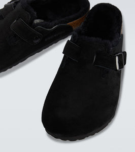 Birkenstock Boston suede clogs