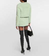 Blancha Leather-trimmed shearling jacket