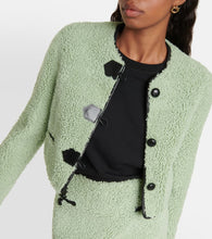 Blancha Leather-trimmed shearling jacket