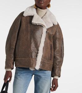 Blancha Oversized shearling jacket