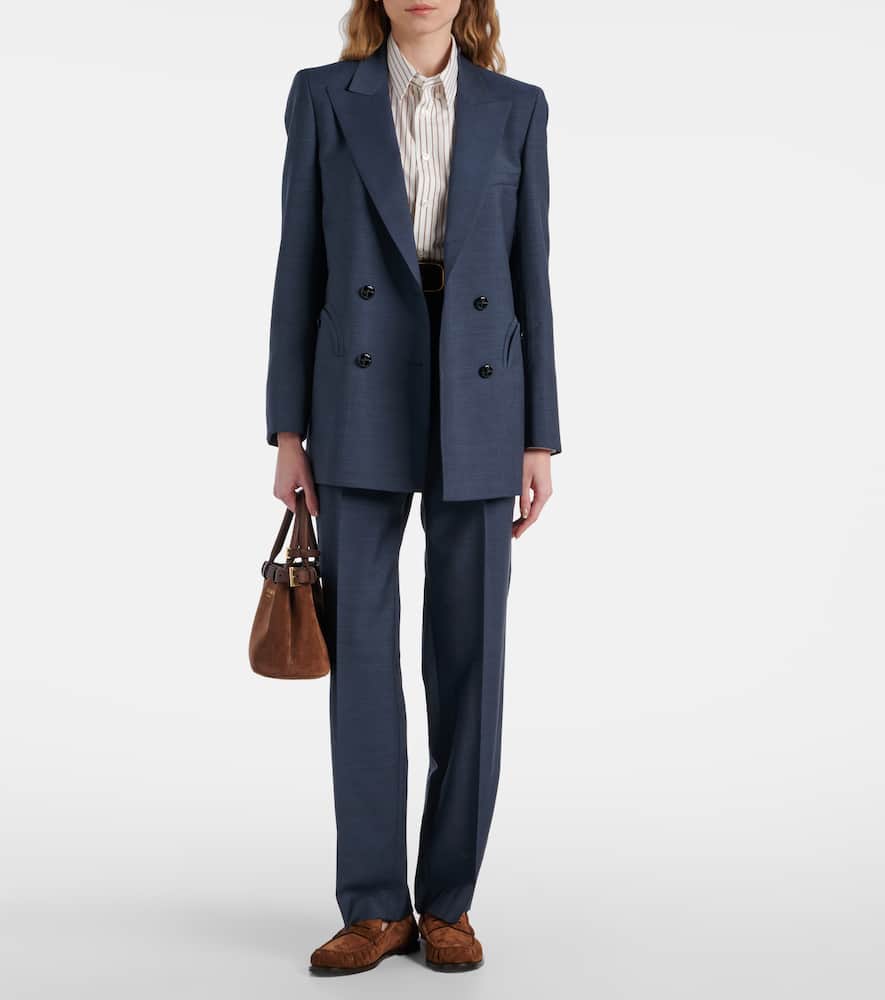 Blaze Milano Milano Alie double-breasted wool and mohair blazer