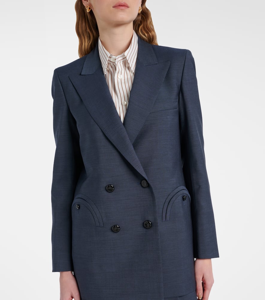 Blaze Milano Milano Alie double-breasted wool and mohair blazer